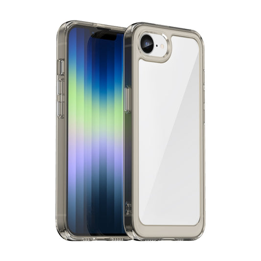 For iPhone SE 2024 Colorful Series Acrylic + TPU Phone Case(Transparent Grey) - More iPhone Cases by buy2fix | Online Shopping UK | buy2fix