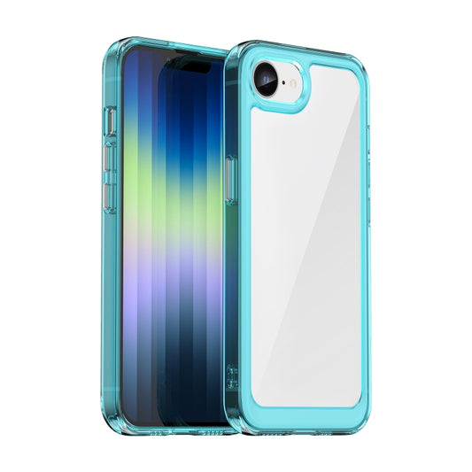 For iPhone SE 2024 Colorful Series Acrylic + TPU Phone Case(Transparent Blue) - More iPhone Cases by buy2fix | Online Shopping UK | buy2fix