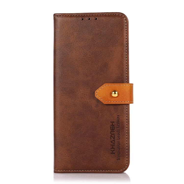 For Xiaomi Redmi K70 5G / K70 Pro 5G KHAZNEH Cowhide Texture Flip Leather Phone Case(Brown) - Xiaomi Cases by buy2fix | Online Shopping UK | buy2fix