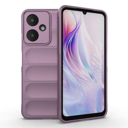 For Xiaomi Redmi 13C 5G Magic Shield TPU + Flannel Phone Case(Purple) - 13C Cases by buy2fix | Online Shopping UK | buy2fix