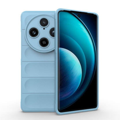 For vivo X100 Pro 5G Magic Shield TPU + Flannel Phone Case(Light Blue) - X100 Pro Cases by buy2fix | Online Shopping UK | buy2fix