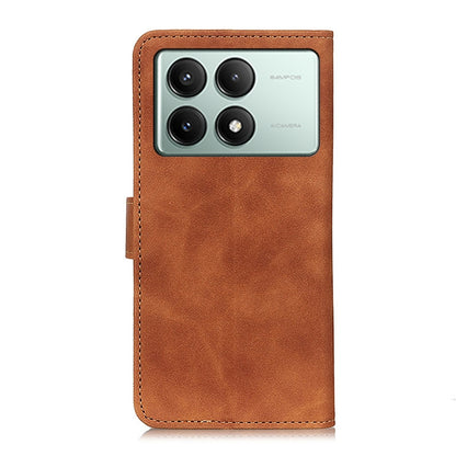 For Xiaomi Poco X6 Pro 5G/Redmi K70E KHAZNEH Retro Texture Flip Leather Phone Case(Brown) - K70E Cases by buy2fix | Online Shopping UK | buy2fix