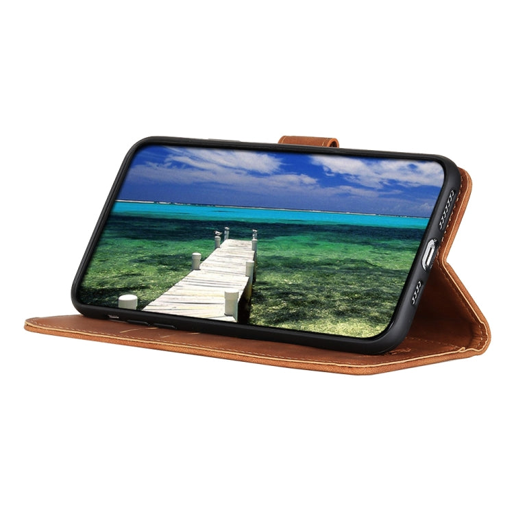 For Xiaomi Poco X6 Pro 5G/Redmi K70E KHAZNEH Retro Texture Flip Leather Phone Case(Brown) - K70E Cases by buy2fix | Online Shopping UK | buy2fix