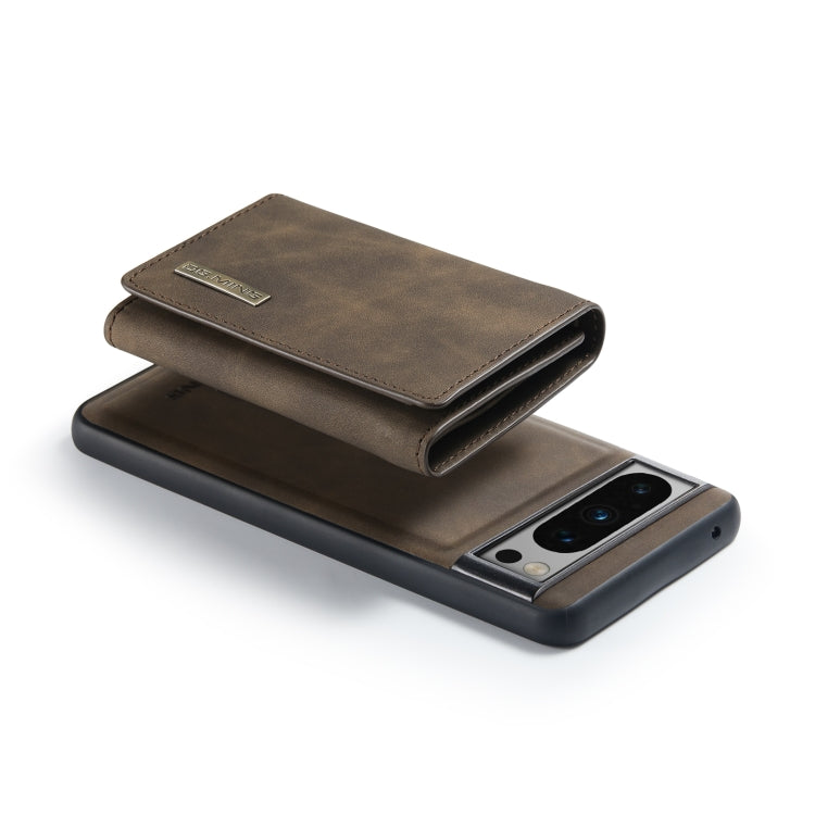 For Google Pixel 8 Pro DG.MING M1 Series 3-Fold Multi Card Wallet + Magnetic Phone Case(Coffee) - Google Cases by DG.MING | Online Shopping UK | buy2fix