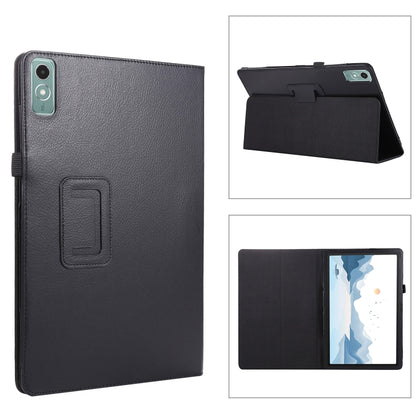 For Lenovo Xiaoxin Pad 11 2024 / M11 Litchi Texture Leather Tablet Case(Black) - Lenovo by buy2fix | Online Shopping UK | buy2fix