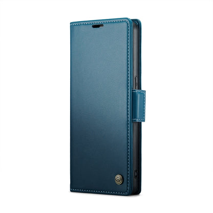 For OPPO Reno8 Pro 5G Global CaseMe 023 Butterfly Buckle Litchi Texture RFID Anti-theft Leather Phone Case(Blue) - OPPO Cases by CaseMe | Online Shopping UK | buy2fix