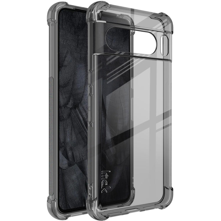 For Google Pixel 8 Pro imak Shockproof Airbag TPU Phone Case(Transparent Black) - Google Cases by imak | Online Shopping UK | buy2fix