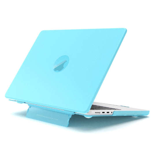 For Macbook Pro 16.2 2023 A2991/A2780 Frosted Translucent Laptop Protective Case(Blue) - MacBook Pro Cases by buy2fix | Online Shopping UK | buy2fix