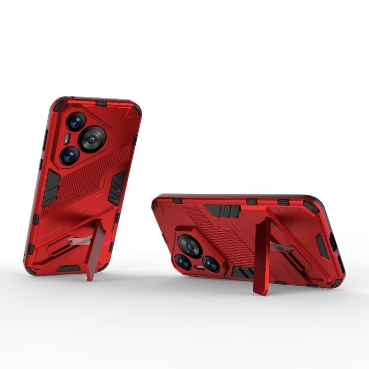 For Huawei Pura 70 Punk Armor 2 in 1 PC + TPU Phone Case with Holder(Red) - Huawei Cases by buy2fix | Online Shopping UK | buy2fix