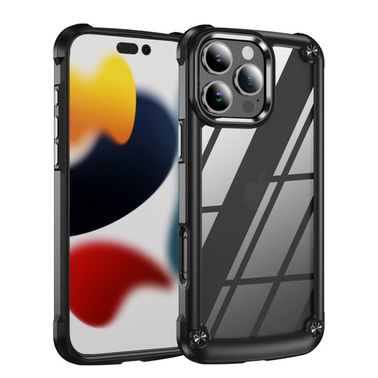 For iPhone 16 Pro TPU + PC Lens Protection Phone Case(Black) - iPhone 16 Pro Cases by buy2fix | Online Shopping UK | buy2fix