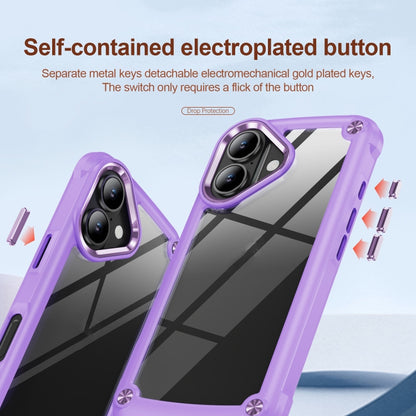 For iPhone 16 Plus TPU + PC Lens Protection Phone Case(Purple) - iPhone 16 Plus Cases by buy2fix | Online Shopping UK | buy2fix