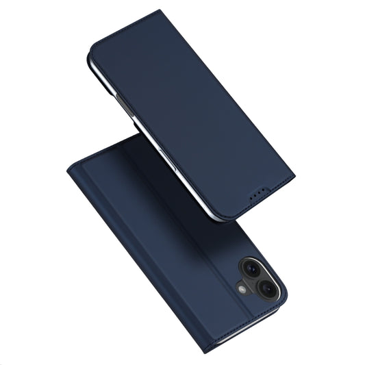 For iPhone 16 DUX DUCIS Skin Pro Series Flip Leather Phone Case(Blue) - iPhone 16 Cases by DUX DUCIS | Online Shopping UK | buy2fix