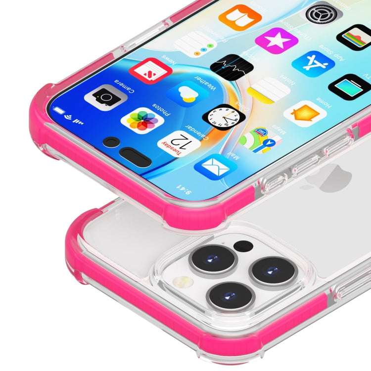 For iPhone 16 Pro Four-corner Shockproof TPU + Acrylic Phone Case(Pink) - iPhone 16 Pro Cases by buy2fix | Online Shopping UK | buy2fix