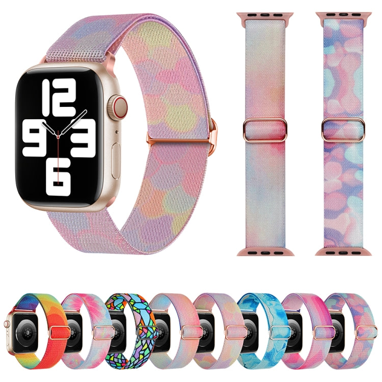 For Apple Watch Ultra 2 49mm Painted Pattern Nylon Replacement Watch Band(Symphony Bubbles) - Watch Bands by buy2fix | Online Shopping UK | buy2fix