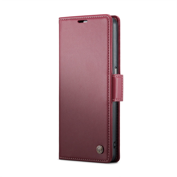 For Realme 9i 4G CaseMe 023 Butterfly Buckle Litchi Texture RFID Anti-theft Leather Phone Case(Wine Red) - Realme Cases by CaseMe | Online Shopping UK | buy2fix