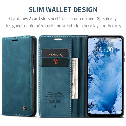 For Xiaomi Redmi Note 13 5G CaseMe 013 Multifunctional Horizontal Flip Leather Phone Case(Blue) - Xiaomi Cases by CaseMe | Online Shopping UK | buy2fix