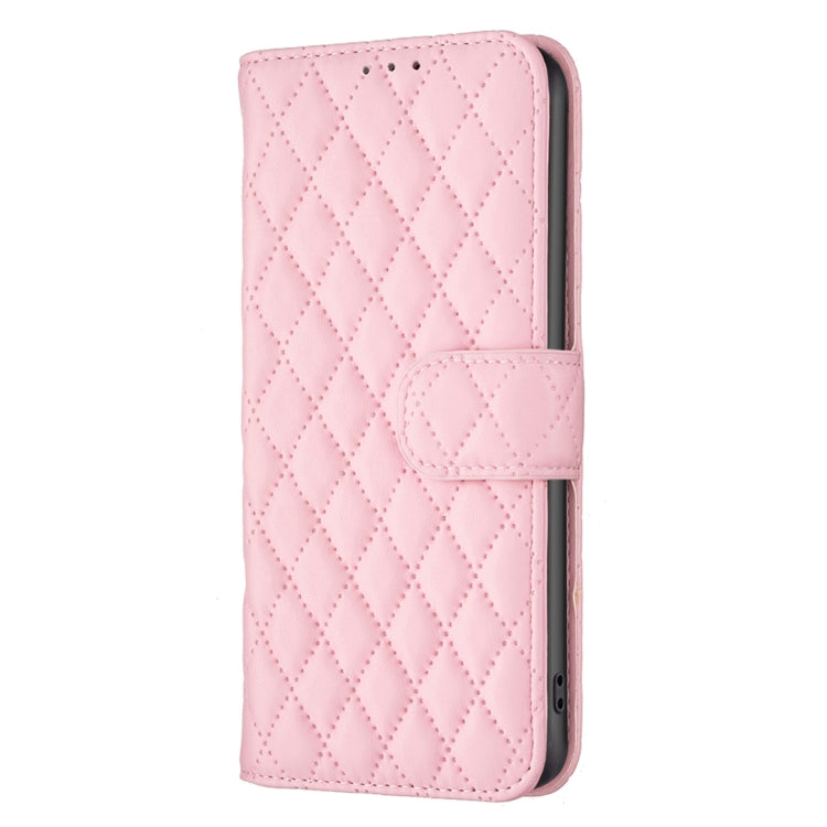 For iPhone 16 Pro Max Diamond Lattice Wallet Flip Leather Phone Case(Pink) - iPhone 16 Pro Max Cases by buy2fix | Online Shopping UK | buy2fix