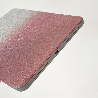 For iPad Air 11 2024 / iPad Pro 11 Gradient Glitter Magnetic Split Leather Tablet Case(Pink) - iPad Pro 11 (2022/2021) Cases by buy2fix | Online Shopping UK | buy2fix