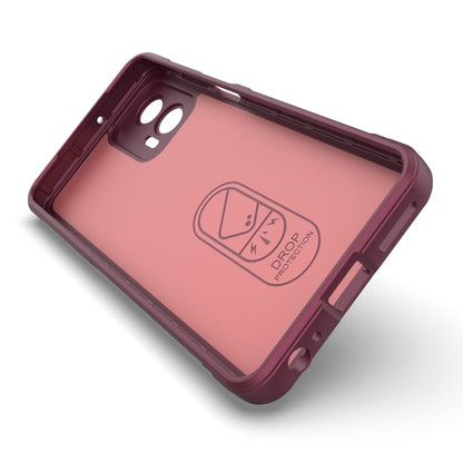 For Motorola Moto G73 5G Magic Shield TPU + Flannel Phone Case(Red) - Motorola Cases by buy2fix | Online Shopping UK | buy2fix