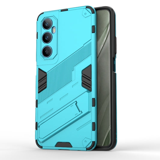 For Realme C65 4G Global Punk Armor 2 in 1 PC + TPU Phone Case with Holder(Blue) - Realme Cases by buy2fix | Online Shopping UK | buy2fix