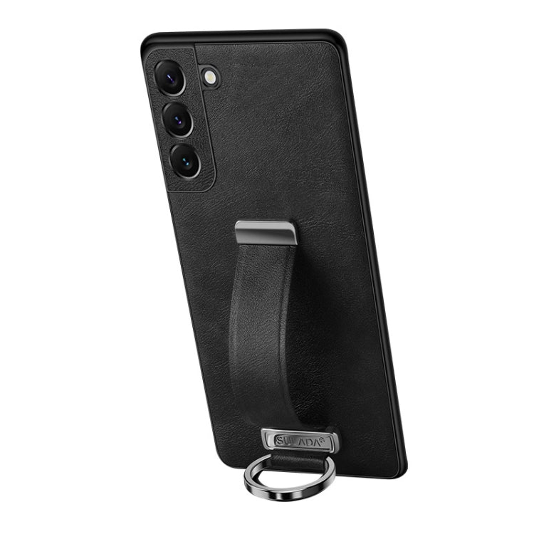 For Samsung Galaxy S24 5G SULADA PC Hybrid Leather Texture Skin Feel Shockproof Phone Case(Black) - Galaxy S24 5G Cases by SULADA | Online Shopping UK | buy2fix