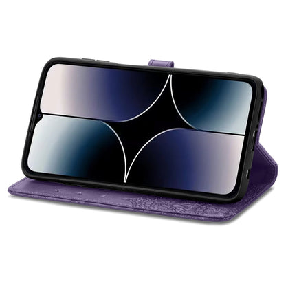 For Ulefone Note 16 Pro Mandala Flower Embossed Leather Phone Case(Purple) - Ulefone Cases by buy2fix | Online Shopping UK | buy2fix