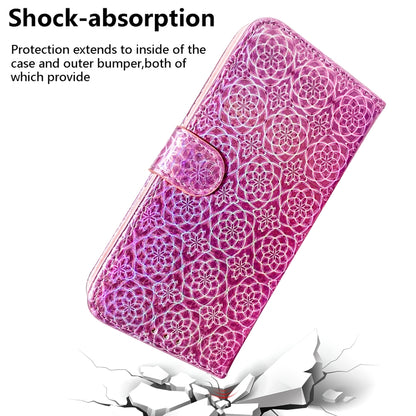 For iPhone 16 Colorful Magnetic Buckle Leather Phone Case(Pink) - iPhone 16 Cases by buy2fix | Online Shopping UK | buy2fix