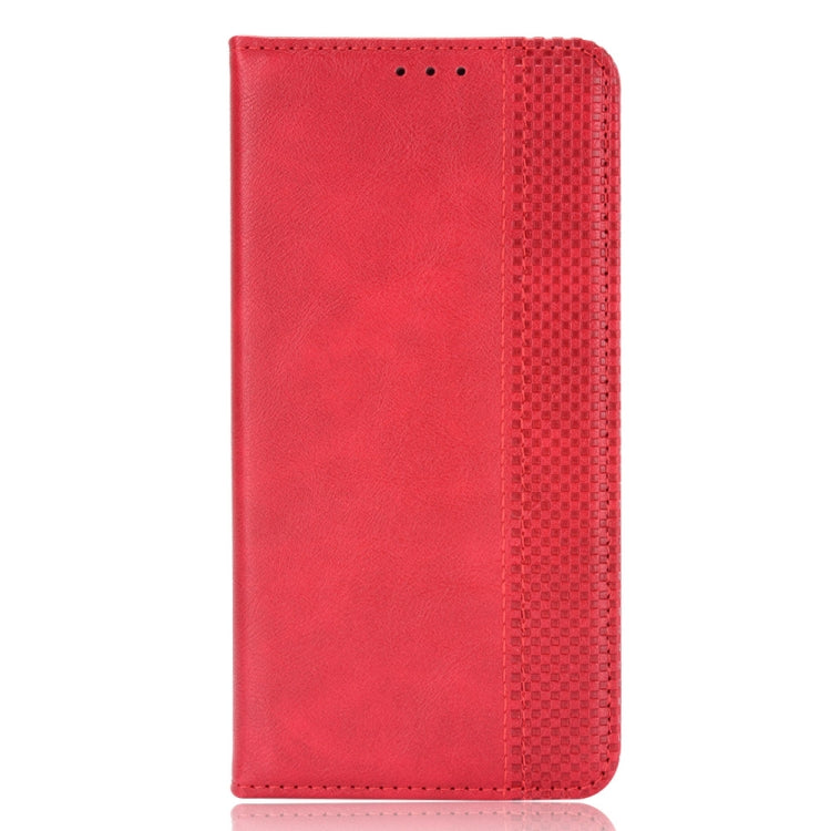 For Ulefone Note 16 Pro Magnetic Buckle Retro Texture Leather Phone Case(Red) - Ulefone Cases by buy2fix | Online Shopping UK | buy2fix