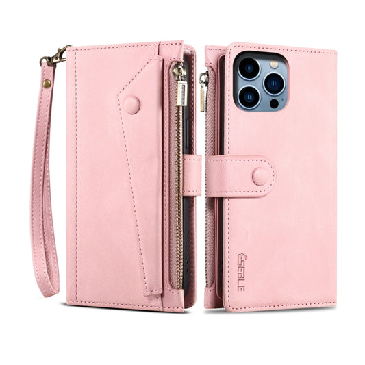 For iPhone 16 Pro ESEBLE Retro Frosted RFID Flip Leather Phone Case(Rose Gold) - iPhone 16 Pro Cases by ESEBLE | Online Shopping UK | buy2fix