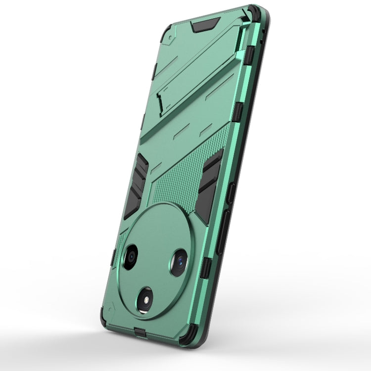 For Honor X50 5G Global / X9B Punk Armor 2 in 1 PC + TPU Phone Case with Holder(Green) - Honor Cases by buy2fix | Online Shopping UK | buy2fix