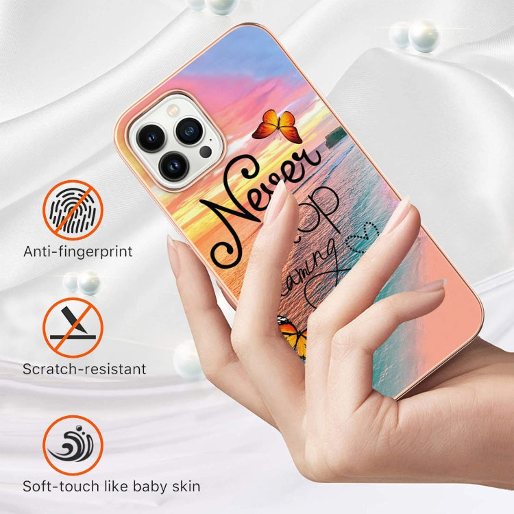 For iPhone 16 Pro Max Electroplating Pattern IMD TPU Shockproof Case(Dream Chasing Butterfly) - iPhone 16 Pro Max Cases by buy2fix | Online Shopping UK | buy2fix