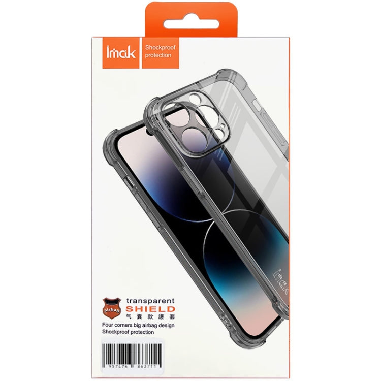 For Samsung Galaxy A25 5G imak Shockproof Airbag TPU Phone Case(Transparent Black) - Galaxy Phone Cases by imak | Online Shopping UK | buy2fix