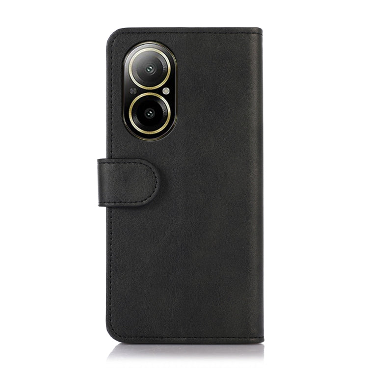 For Realme C67 4G Cow Texture Flip Leather Phone Case(Black) - C67 Cases by buy2fix | Online Shopping UK | buy2fix