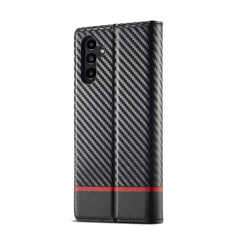 For Samsung Galaxy S23 FE 5G LC.IMEEKE Carbon Fiber Leather Phone Case(Horizontal Black) - Galaxy S23 FE 5G Cases by LC.IMEEKE | Online Shopping UK | buy2fix