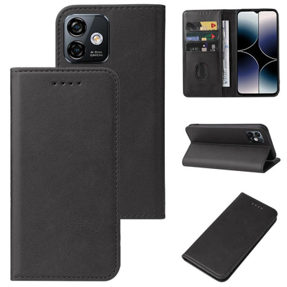 For Ulefone Note 16 Pro Magnetic Closure Leather Phone Case(Black) - Ulefone Cases by buy2fix | Online Shopping UK | buy2fix