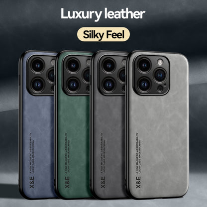 For iPhone 16 Pro Max Skin Feel Magnetic Leather Back Phone Case(Green) - iPhone 16 Pro Max Cases by buy2fix | Online Shopping UK | buy2fix