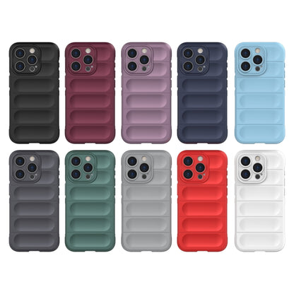 For iPhone 15 Pro Magic Shield TPU + Flannel Phone Case(White) - iPhone 15 Pro Cases by buy2fix | Online Shopping UK | buy2fix
