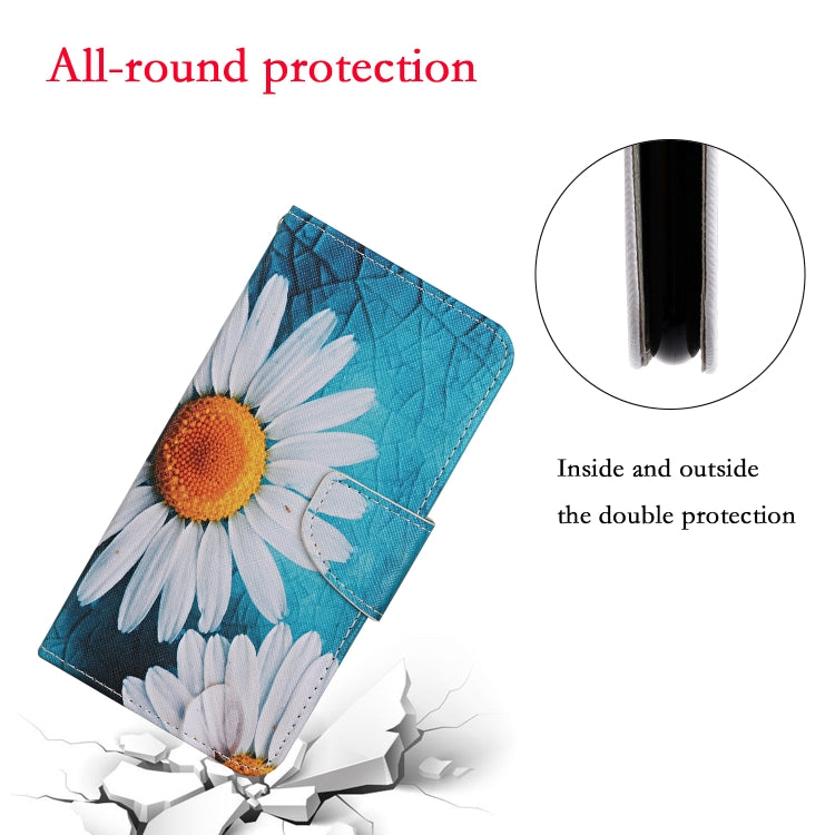 For iPhone 16 Pro 3D Colored Drawing Flip Leather Phone Case(Chrysanthemum) - iPhone 16 Pro Cases by buy2fix | Online Shopping UK | buy2fix