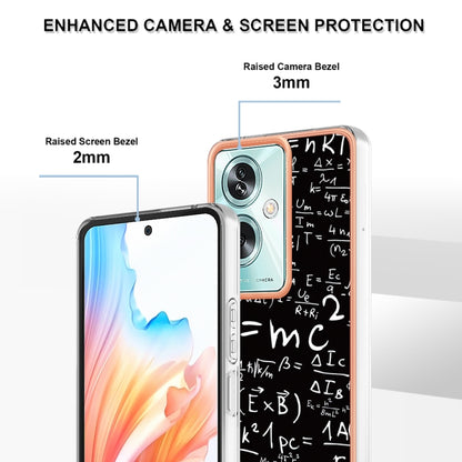 For OPPO A79 5G Global Electroplating Marble Dual-side IMD Phone Case(Equation) - OPPO Cases by buy2fix | Online Shopping UK | buy2fix