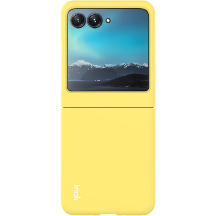 For Motorola Razr 40 Ultra IMAK JS-2 Series Colorful PC Case(Yellow) - Motorola Cases by imak | Online Shopping UK | buy2fix