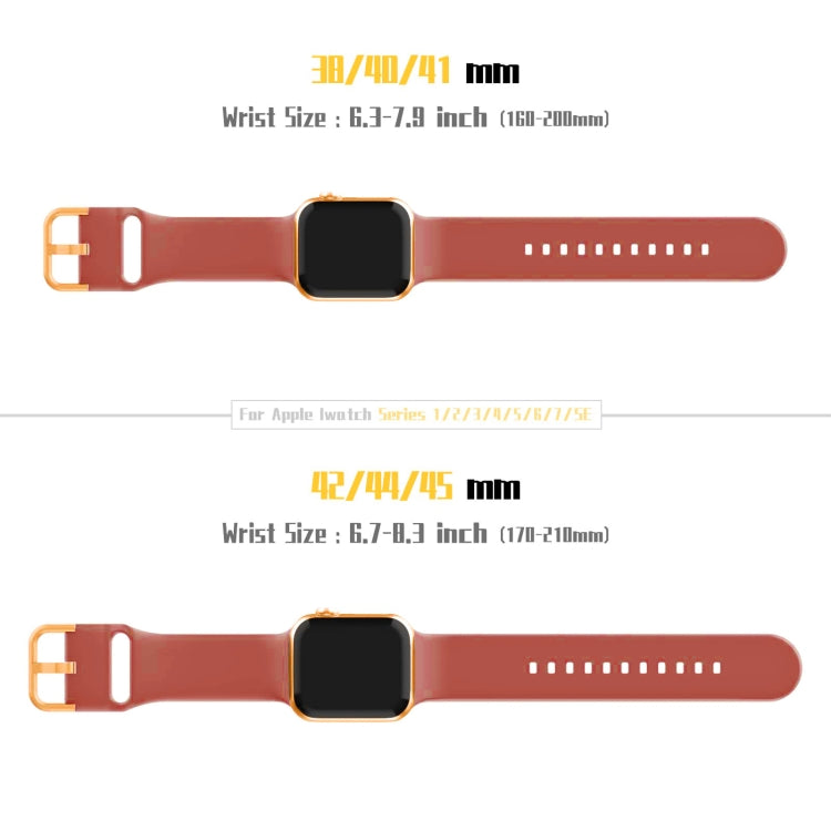 For Apple Watch SE 40mm Pin Buckle Silicone Watch Band(Coral) - Watch Bands by buy2fix | Online Shopping UK | buy2fix