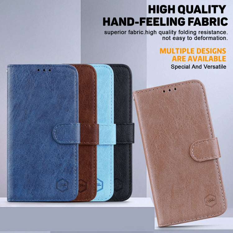 For iPhone 16 Pro Skin Feeling Oil Leather Texture PU + TPU Phone Case(Champagne) - iPhone 16 Pro Cases by buy2fix | Online Shopping UK | buy2fix