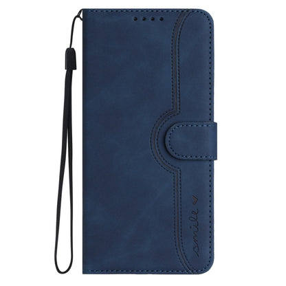 For Motorola Moto G Power 5G 2024 Heart Pattern Skin Feel Leather Phone Case(Royal Blue) - Motorola Cases by buy2fix | Online Shopping UK | buy2fix