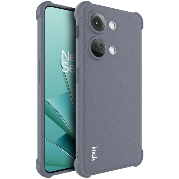 For OnePlus Ace 2V 5G/Nord 3 5G imak Shockproof Airbag TPU Phone Case(Matte Grey) - OnePlus Cases by imak | Online Shopping UK | buy2fix