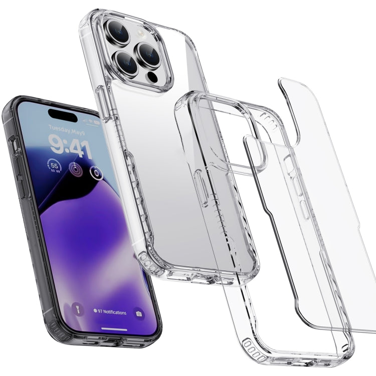 For iPhone 15 Pro Max iPAKY YG Series Transparent PC+TPU Phone Case(Transparent) - iPhone 15 Pro Max Cases by iPAKY | Online Shopping UK | buy2fix