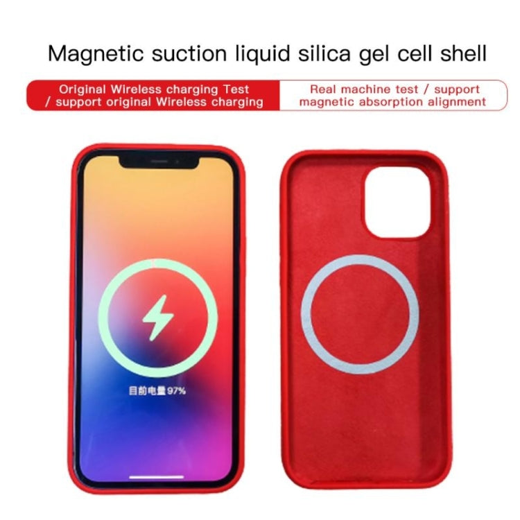 For iPhone 15 Pro Max Liquid Silicone Full Coverage MagSafe Phone Case(Red) - iPhone 15 Pro Max Cases by buy2fix | Online Shopping UK | buy2fix