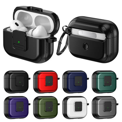 For AirPods Pro 2 TPU + PC Wireless Earphones Case with Magnetic Switch(Blue) - For AirPods Pro 2 by buy2fix | Online Shopping UK | buy2fix