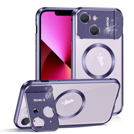 For iPhone 13 Aromatherapy Holder Single-sided MagSafe Magnetic Phone Case(Purple) - iPhone 13 Cases by buy2fix | Online Shopping UK | buy2fix