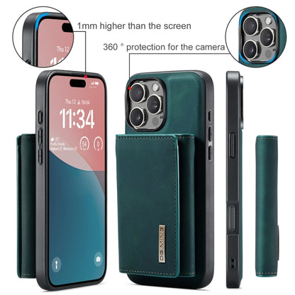 For iPhone 16 Pro DG.MING M1 Series 3-Fold Multi Card Wallet Leather Phone Case(Green) - iPhone 16 Pro Cases by DG.MING | Online Shopping UK | buy2fix