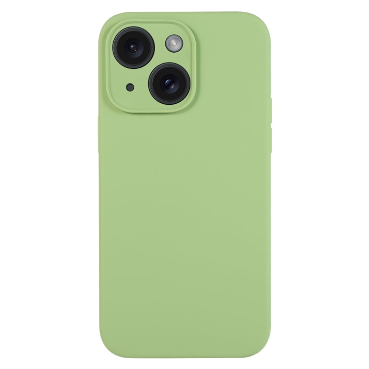 For iPhone 15 Plus Pure Color Liquid Silicone Fine Pore Phone Case(Mint Green) - iPhone 15 Plus Cases by buy2fix | Online Shopping UK | buy2fix